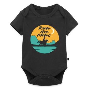 Horse Equestrian Sport Endurance Riding - Baby Premium short-sleeve bodysuit - black - Front