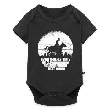 Horse Equestrian Sport Endurance Riding - Baby Premium short-sleeve bodysuit - black - Front