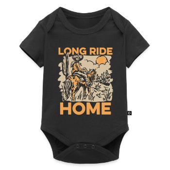 Horse Equestrian Sport Endurance Riding Long Ride Home - Baby Premium short-sleeve bodysuit - black - Front