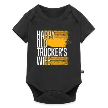 Truck Driver Trucker Truck Driver Wife - Baby Premium short-sleeve bodysuit - black - Front