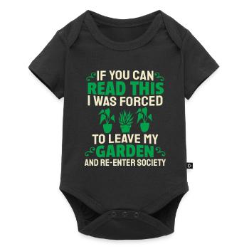 Hobby Gardener Garden - Baby Premium short-sleeve bodysuit - black - Front
