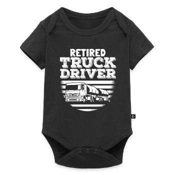 Truck driver Trucker Truck driver - Baby Premium short-sleeve bodysuit - black - Front