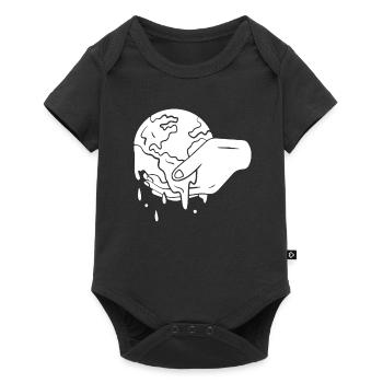 Climate change Protection Earth - Baby Premium short-sleeve bodysuit - black - Front