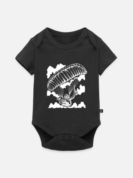 Paragleiter Paragleiten - Baby Premium Kurzarmbody - Schwarz