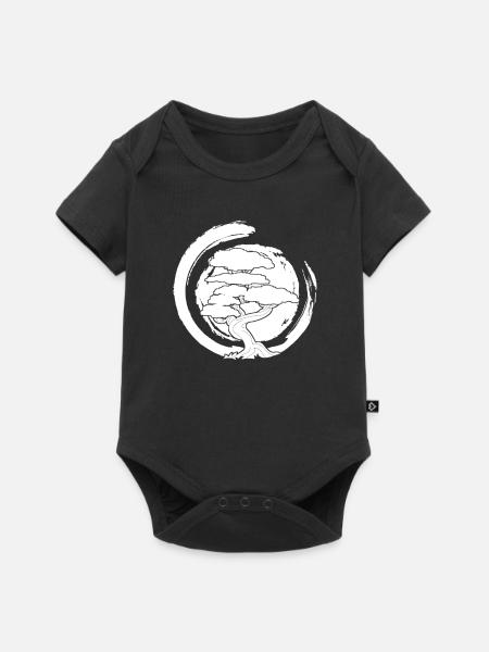 Bonsai Baum - Baby Premium Kurzarmbody - Schwarz