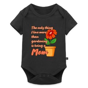 Hobbygärtner Garten Mutter Gärtnerische Mama - Baby Premium Kurzarmbody - Schwarz - Vorne
