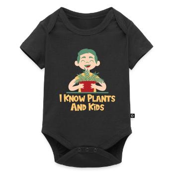Hobbygärtner Garten Mutter Gärtnerische Mama - Baby Premium Kurzarmbody - Schwarz - Vorne