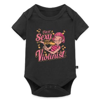 Violin Violin - Baby Premium short-sleeve bodysuit - black - Front