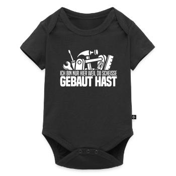 Rohrleitungsbauer Hammer - Baby Premium Kurzarmbody - Schwarz - Vorne