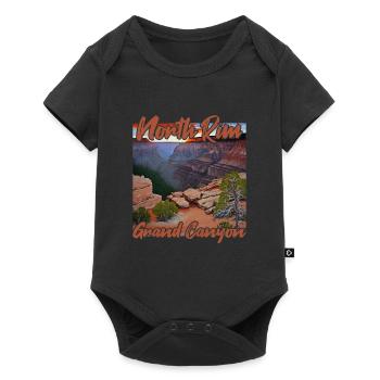 Sunset North Rim Grand Canyon - Baby Premium short-sleeve bodysuit - black - Front