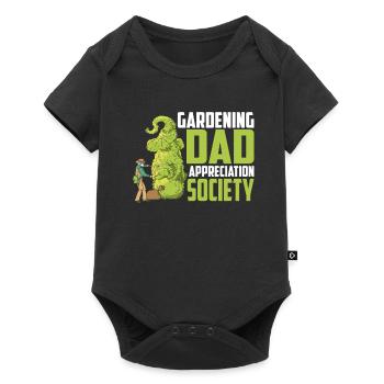 Hobby Gardener Garden Funny Gardening Father - Baby Premium short-sleeve bodysuit - black - Front