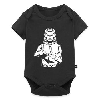 Christ Christianisme - Body à manches courtes Premium Bébé - noir - Devant