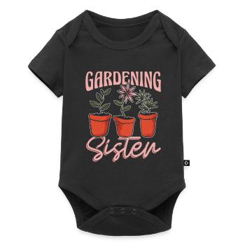 Hobby Jardinier Jardinier Jardinier Sœur - Body à manches courtes Premium Bébé - noir - Devant