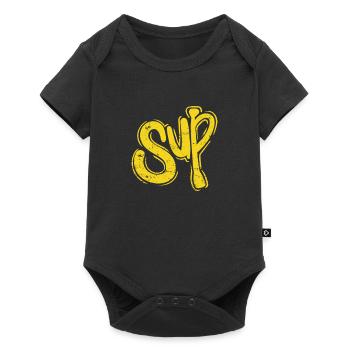 SUP Water Stand up Paddle Summer Sports - Baby Premium short-sleeve bodysuit - black - Front