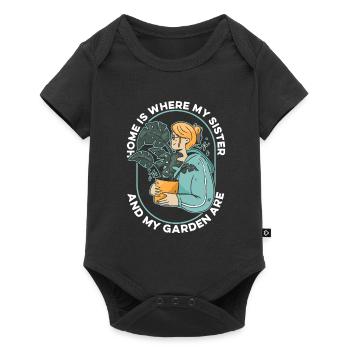 Hobby Jardinier Jardinier Jardinier Sœur - Body à manches courtes Premium Bébé - noir - Devant
