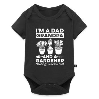 Hobby Gardener Jardin Grand-père Jardinage Grand-père - Body à manches courtes Premium Bébé - noir - Devant