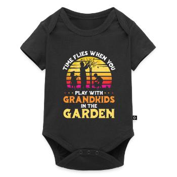 Hobby Gardener Jardin Grand-père Jardinage Grand-père - Body à manches courtes Premium Bébé - noir - Devant
