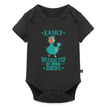 Easily Distracted by Dodo Birds Tier - Baby Premium short-sleeve bodysuit - black - Front
