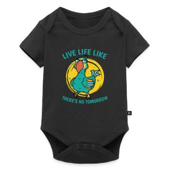 Live Life Like There's No Tomorrow Bird - Baby Premium short-sleeve bodysuit - black - Front