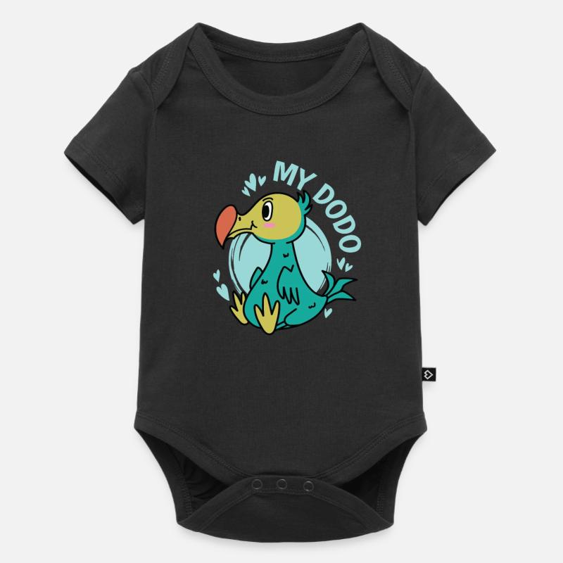 Mon oiseau Dodo de l’île Maurice - Body à manches courtes Premium Bébé - noir