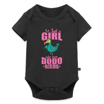 Just a Girl who loves Dodo Birds Mauritius - Baby Premium short-sleeve bodysuit - black - Front