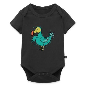cute dodo bird from Mauritius - Baby Premium short-sleeve bodysuit - black - Front