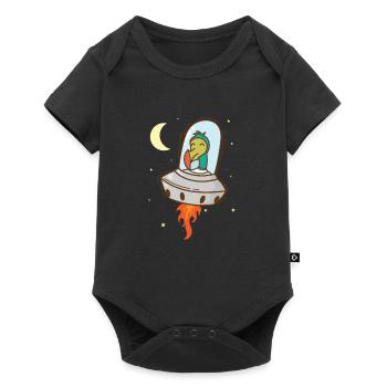 Dodo in space Bird from Mauritius - Baby Premium short-sleeve bodysuit - black - Front