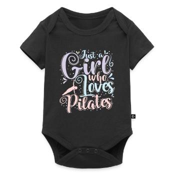 Just a Girl who Loves Pilates Powerhouse - Baby Premium short-sleeve bodysuit - black - Front