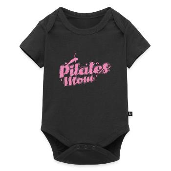 Pilates Mom Sport Powerhouse Fitness - Body à manches courtes Premium Bébé - noir - Devant
