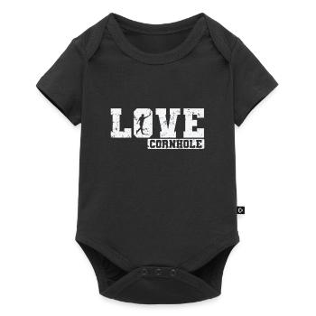 Love Cornhole Game Hobby - Baby Premium short-sleeve bodysuit - black - Front