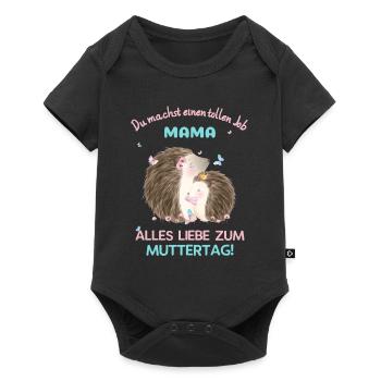 Muttertag - Baby Premium Kurzarmbody - Schwarz - Vorne