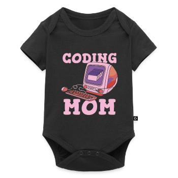 Developer Coder Programmer Mother - Baby Premium short-sleeve bodysuit - black - Front