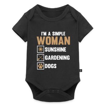 Hobby Gardener Garden Sunshine Garden Dog - Body à manches courtes Premium Bébé - noir - Devant