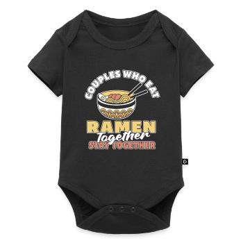 Ramen Couple - Body à manches courtes Premium Bébé - noir - Devant