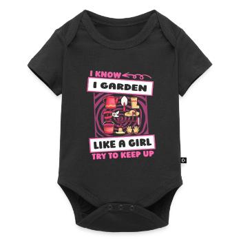 Hobby Gardener Garden Funny - Baby Premium short-sleeve bodysuit - black - Front