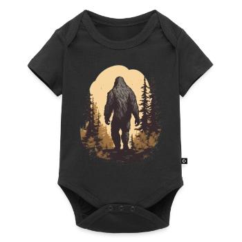 Kryptozoologie Sasquatch Folklore Vintage Bigfoot - Baby Premium Kurzarmbody - Schwarz - Vorne