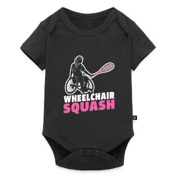 Fauteuil roulant de squash - Body à manches courtes Premium Bébé - noir - Devant