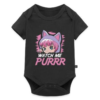 Furry Fandom Fursuits Mignon - Body à manches courtes Premium Bébé - noir - Devant
