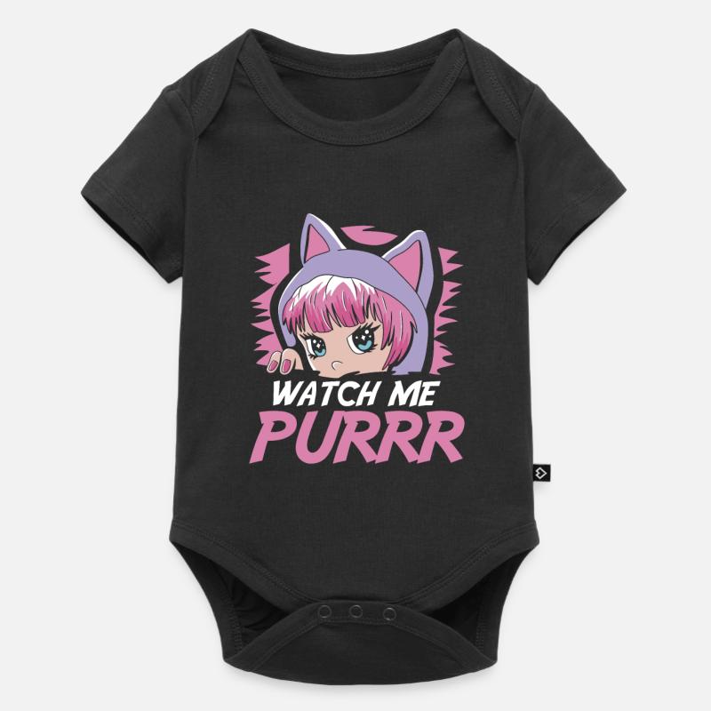 Furry Fandom Fursuits Mignon - Body à manches courtes Premium Bébé - noir