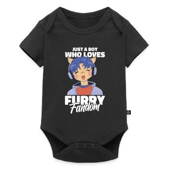 Furry Fandom Fursuits Garçon - Body à manches courtes Premium Bébé - noir - Devant
