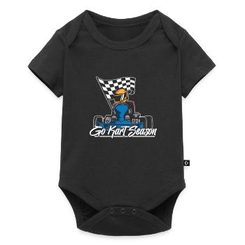 Saison de karting karting - Body à manches courtes Premium Bébé - noir - Devant