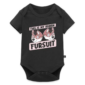 Furry Fandom Fursuits Drôle - Body à manches courtes Premium Bébé - noir - Devant