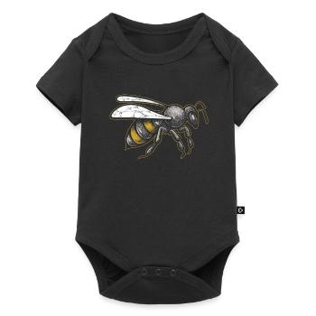 Imker Bienenzüchter Cool Beekeeper - Baby Premium Kurzarmbody - Schwarz - Vorne