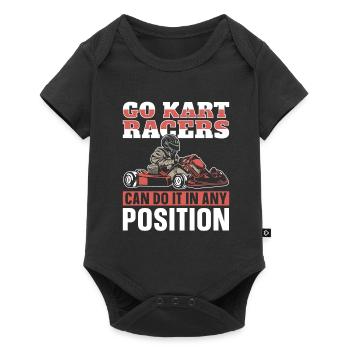 Aller karting karting pilote de kart drôle - Body à manches courtes Premium Bébé - noir - Devant