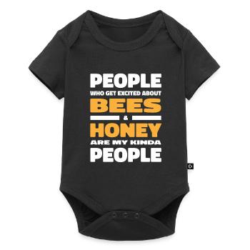 Beekeeper Beekeeper Funny - Baby Premium short-sleeve bodysuit - black - Front