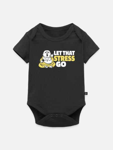 Buddha Buddhist Witzig - Baby Premium Kurzarmbody - Schwarz