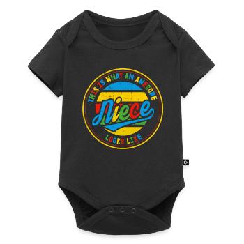 Voici à quoi ressemble la meilleure nièce du monde Cadeau - Body à manches courtes Premium Bébé - noir - Devant