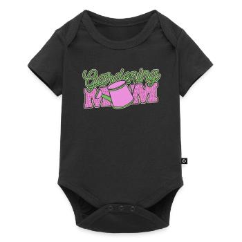 Hobbygärtner Garten Mutter Gärtnerische Mama - Baby Premium Kurzarmbody - Schwarz - Vorne
