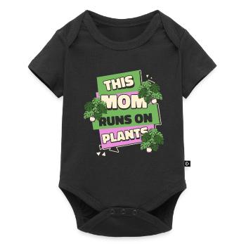Hobbygärtner Garten Mutter Gärtnerische Mama - Baby Premium Kurzarmbody - Schwarz - Vorne