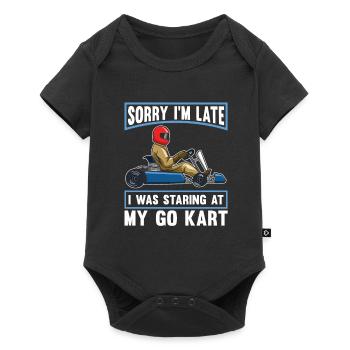 Aller karting karting pilote de kart drôle - Body à manches courtes Premium Bébé - noir - Devant